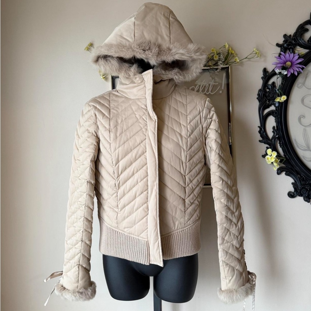 Bebe Fur Jacket Y2K